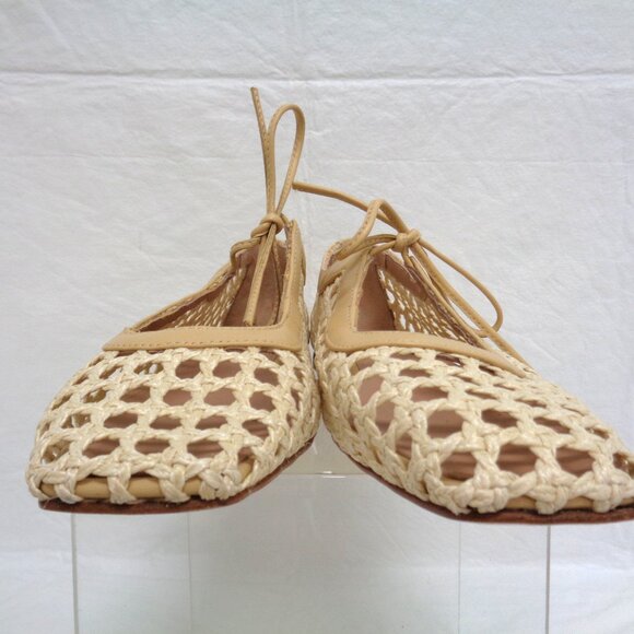 ANDREA GOMEZ Amelia Ballet Flat Natural Raffia size EU 37.5 / US 7 - Picture 5 of 9